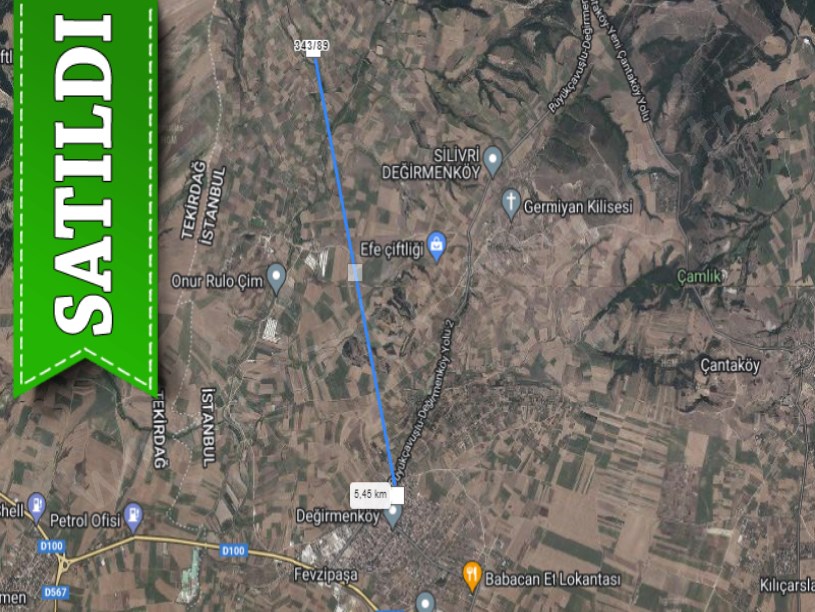 Silivri Değirmenköyde Satılık Arsa , 147 M2 Yolu Var Hisseli