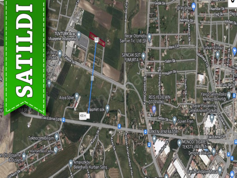 Arnavutköy Haraççı,da Satılık Arsa , 225 M2 Tüvtürk Karşısı Yolu Var