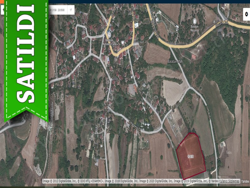 Arnavutköy Balabanda Satılık Arsa , 847 M2 Evlerin Yakını Çevrili 