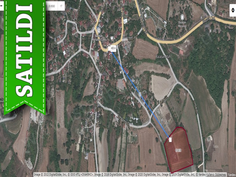 Arnavutköy Balabanda Satılık Arsa , 847 M2 Evlerin Yakını Çevrili 