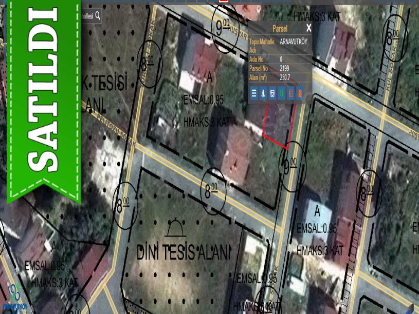 Arnavutköy NeneHatun Mah. Satılık Arsa , 231 m2 KöşeBaşı Müstakil 