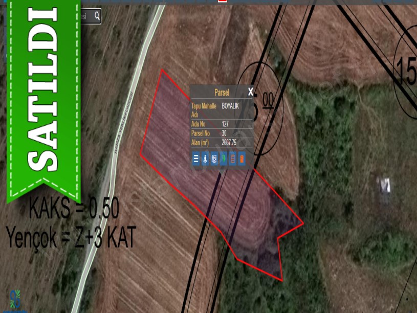Arnavutköy Boyalıkta Satılık Arsa , 500 M2 Cadde Cephe 