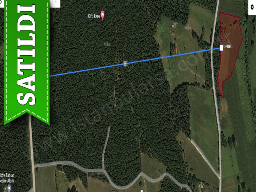 Çatalca Çiftlikköyde Satılık Arsa , 301 m2 Çaplı Meraya Cephe 