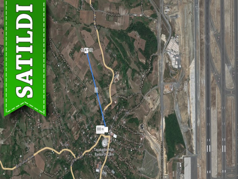 Arnavutköy Tayakadında Satılık Arsa , 628 M2 Müstakil Caddeye Yakın 