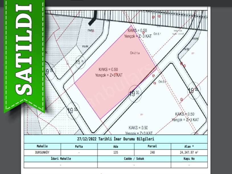 Arnavutköy Dursunköyde Satılık Arsa , 200 M2 Yola Cephe Hisseli