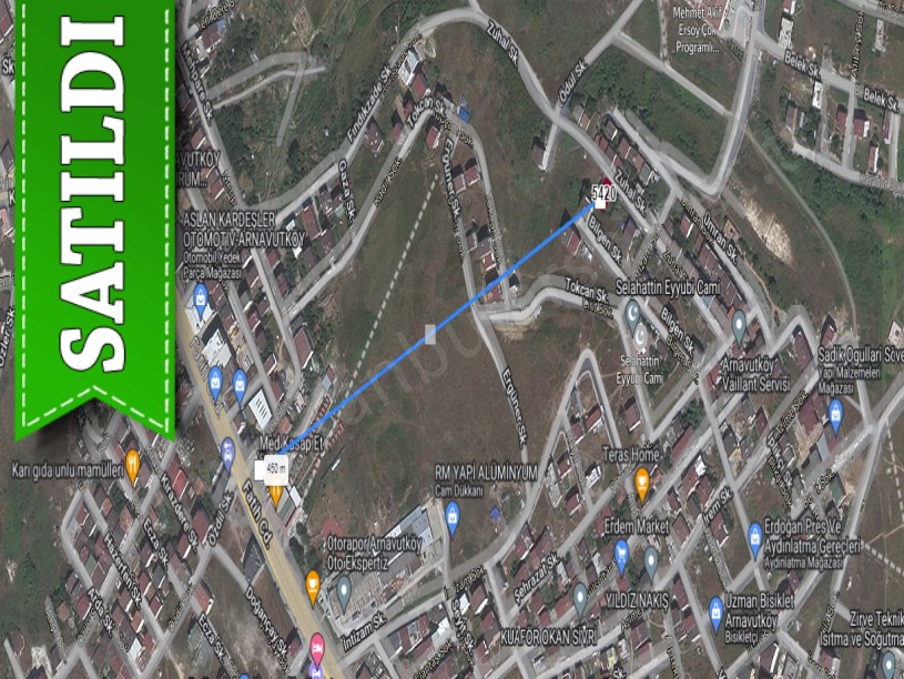  Arnavutköy NeneHatun Mah. Satılık Arsa , 200 M2  Müstakil İmarlı 