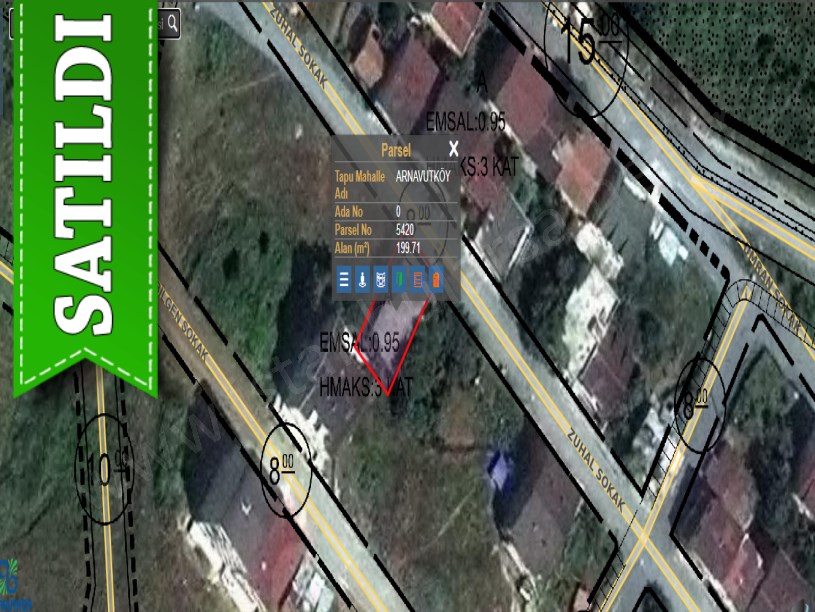  Arnavutköy NeneHatun Mah. Satılık Arsa , 200 M2  Müstakil İmarlı 