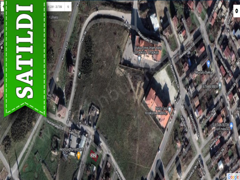Arnavutköy Yavuzselim Mah Satılık Arsa , 135 m2 Cadde Cephe İmarlı Müstakil