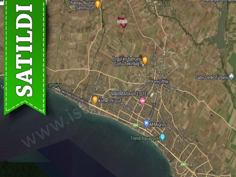 Tekirdağ Marmaraereğli Çeşmeli Mah Satılık Arsa , 185 M2 Yolu Var Hisseli