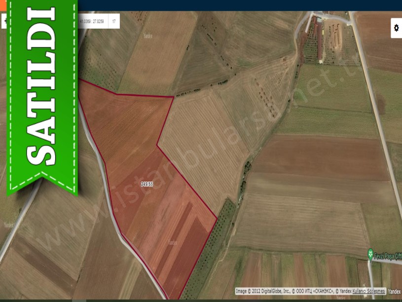 Tekirdağ Marmaraereğli Çeşmeli Mah Satılık Arsa , 185 M2 Yolu Var Hisseli