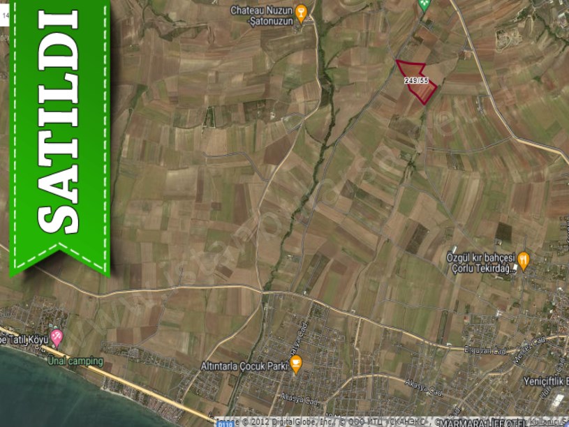 Tekirdağ Marmaraereğli Çeşmeli Mah Satılık Arsa , 185 M2 Yolu Var Hisseli