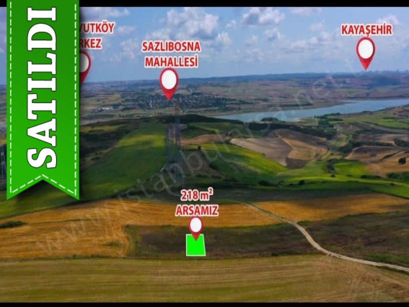 Arnavutköy Sazlıbosnada Satılık Arsa , 218 m2 Çaplı Çevrili Caddeye Yakın