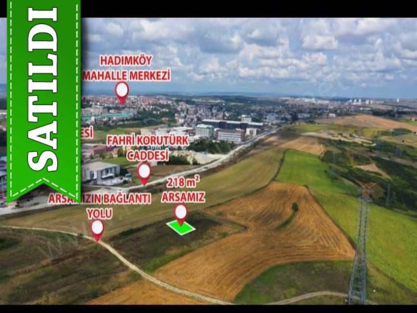 Arnavutköy Sazlıbosnada Satılık Arsa , 218 m2 Çaplı Çevrili Caddeye Yakın