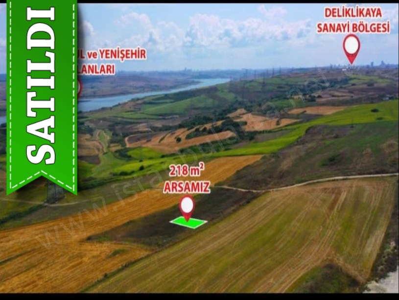 Arnavutköy Sazlıbosnada Satılık Arsa , 218 m2 Çaplı Çevrili Caddeye Yakın