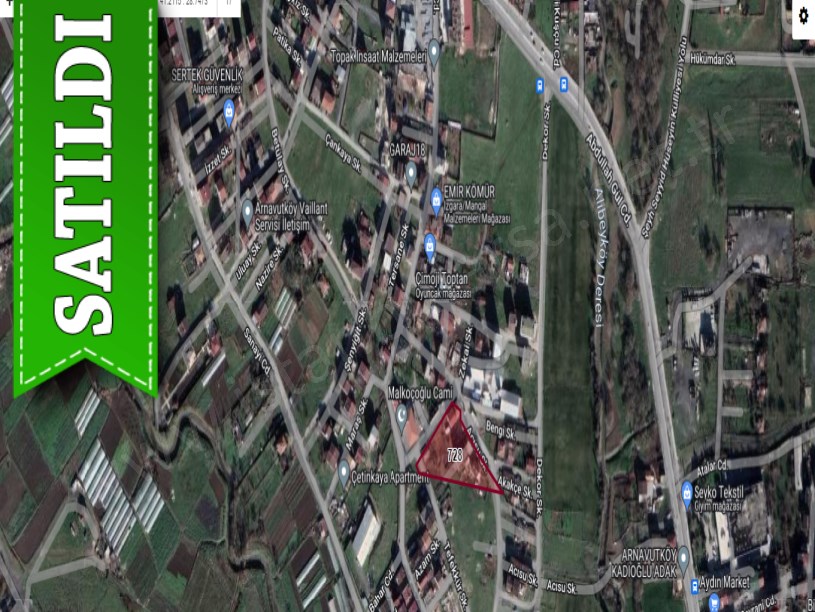 Arnavutköy İmrahorda Satılık Arsa , 182 M2 Hisseli imarlı 
