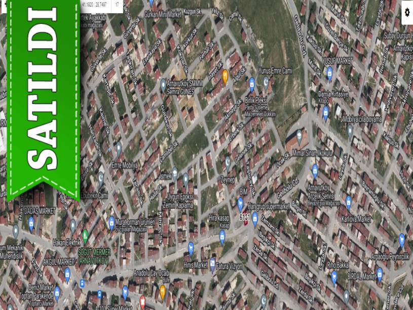 Arnavutköy İslambeyde Satılık Arsa , 156 M2 Müstakil Cadde Cephe