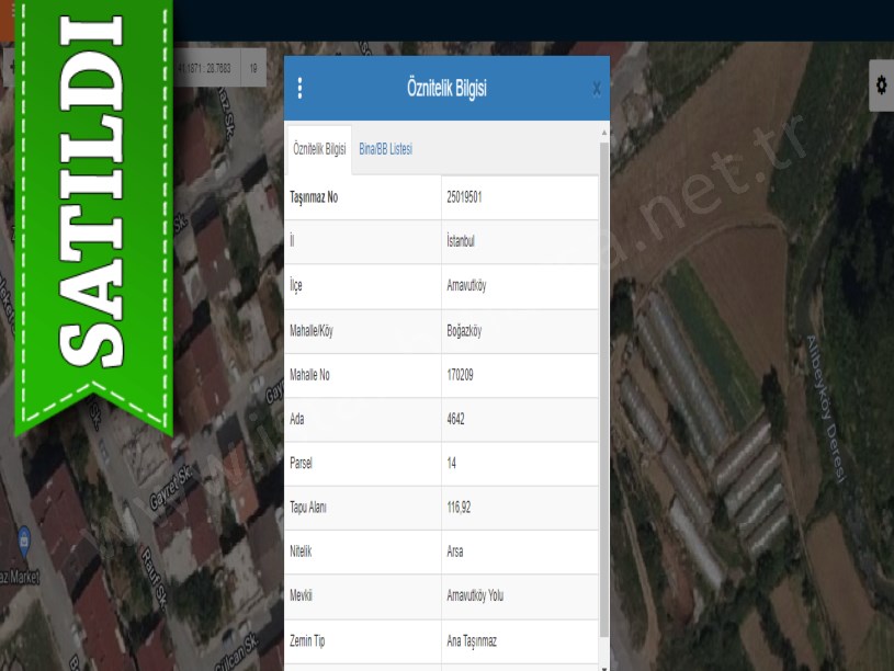 Arnavutköy Boğazköyde Satılık Arsa , 252 M2 Cadde Cephe KöşeBaşı İmarlı
