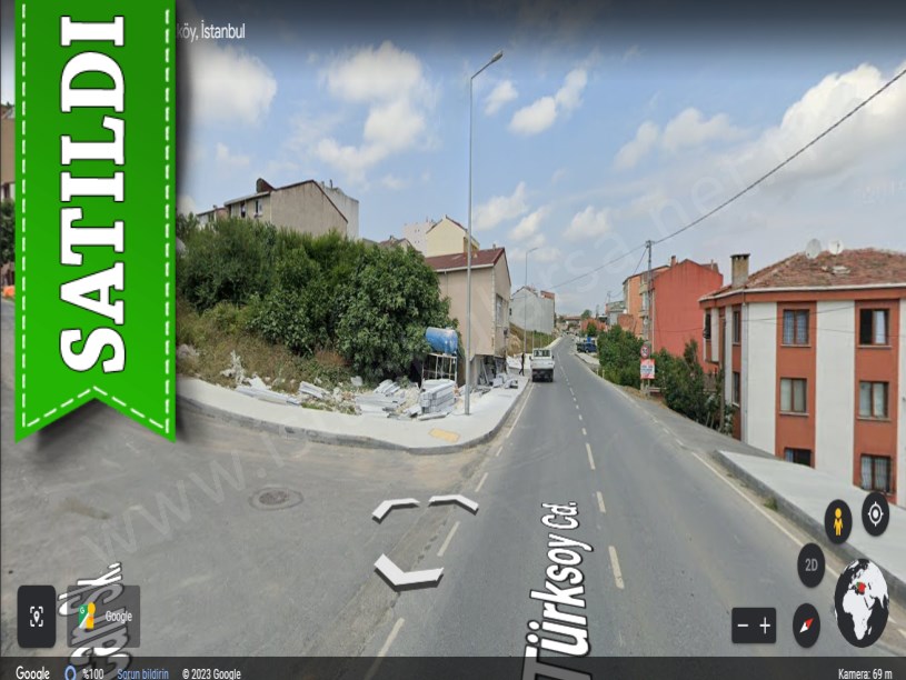 Arnavutköy Boğazköyde Satılık Arsa , 252 M2 Cadde Cephe KöşeBaşı İmarlı