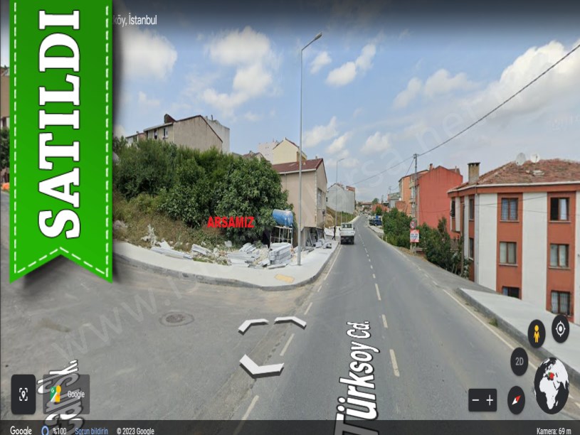 Arnavutköy Boğazköyde Satılık Arsa , 252 M2 Cadde Cephe KöşeBaşı İmarlı