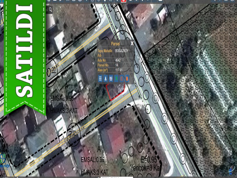 Arnavutköy Boğazköyde Satılık Arsa , 252 M2 Cadde Cephe KöşeBaşı İmarlı