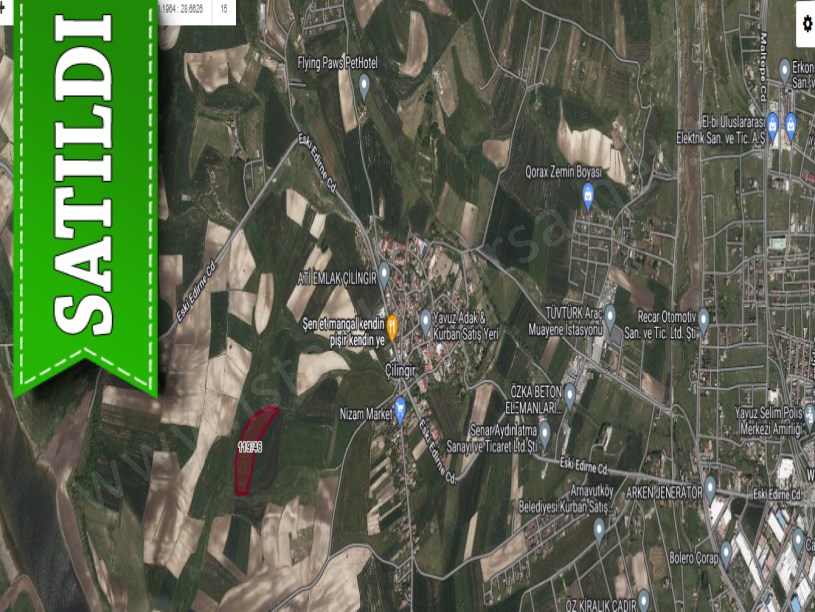 Arnavutköy Çilingirde Satılık Arsa , 197 M2 Hisseli Yolu Var Merkeze Yakın