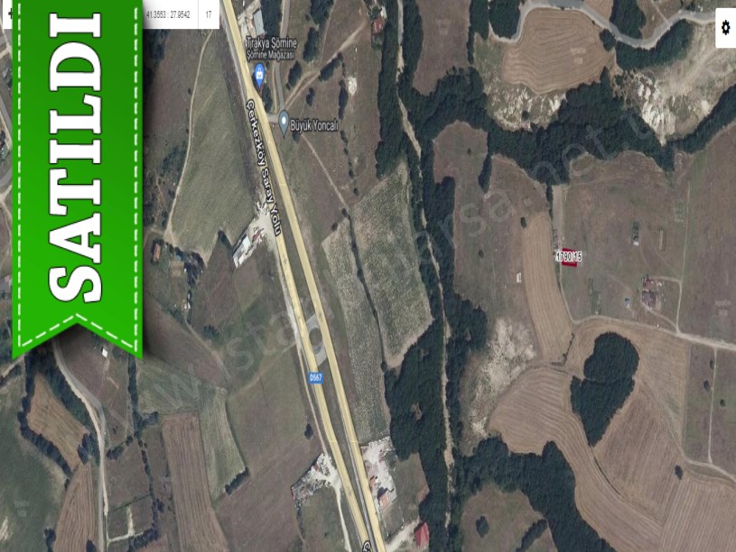 Tekirdağ  Kapaklıda Satılık Arsa , 251 M2 Yolu Var Evlerin Yakını