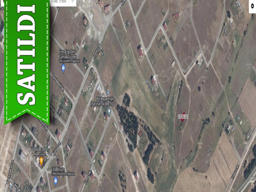 Tekirdağ  Kapaklıda Satılık Arsa ,  220 M2 Merkezde Evlerin Yakını