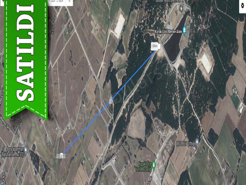 Tekirdağ  Kapaklıda Satılık Arsa ,  220 M2 Merkezde Evlerin Yakını