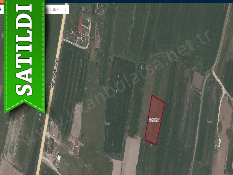 Tekirdağ  Kapaklı Pınarca Mah Satılık  Tarla , 2,060 m2 Müstakil Caddeye Yakın