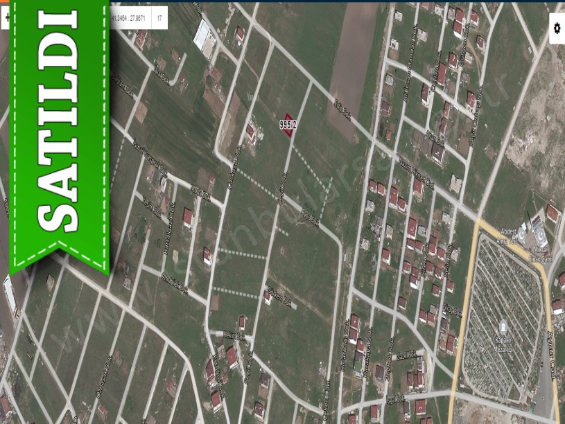 Tekirdağ  Kapaklıda Satılık Arsa , 320 M2 Ticari Konut İmarlı Müstakil