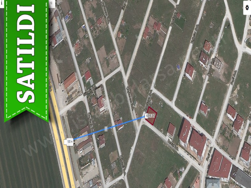 Tekirdağ  Kapaklıda Satılık Arsa , 324 M2 KöşeBaşı Müstakil Caddeye Yakın