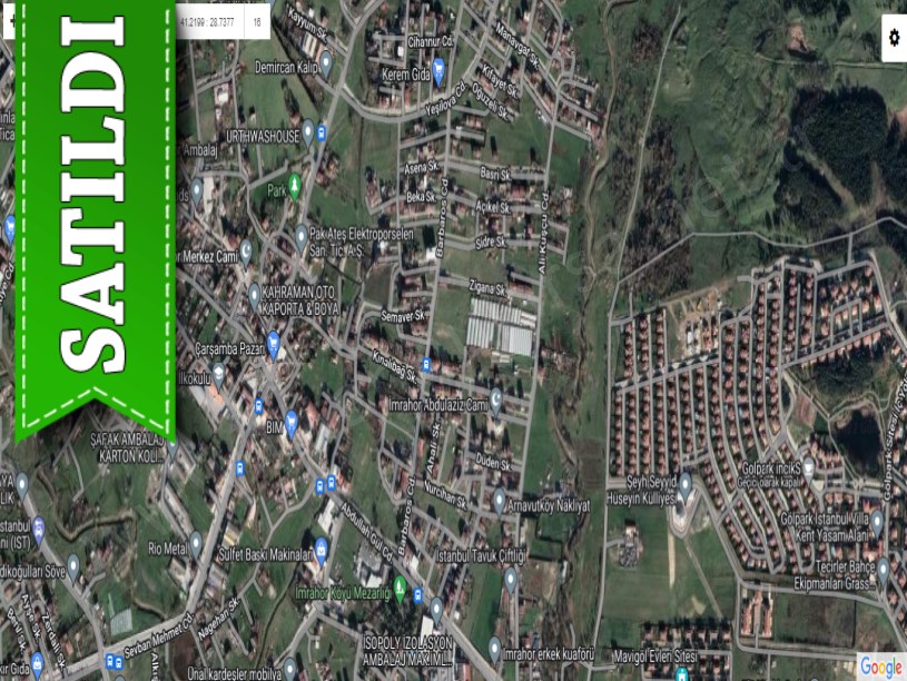 Arnavutköy İmrahorda Satılık Arsa , 256 M2 Cadde Cephe Merkezde