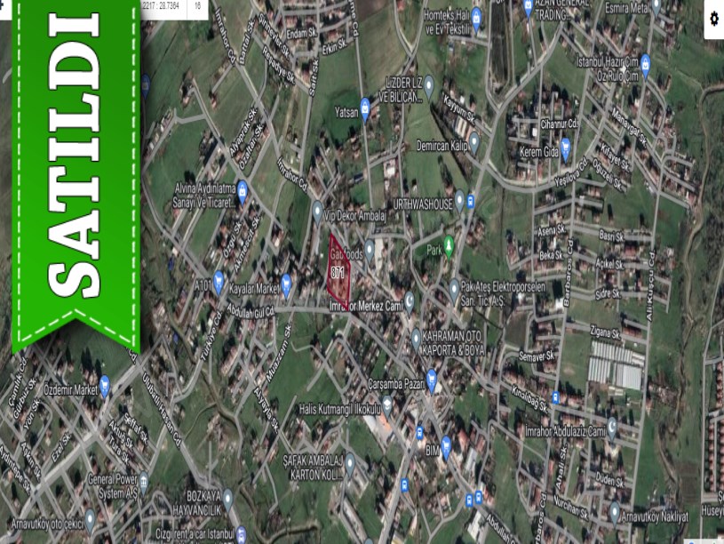 Arnavutköy İmrahorda Satılık Arsa , 256 M2 Cadde Cephe Merkezde