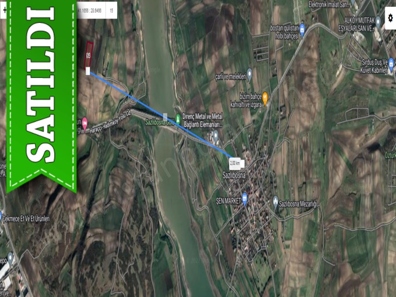 Arnavutköy Sazlıbosnada Satılık Arsa , 334 m2 Yolu Var Evlerin Yakını