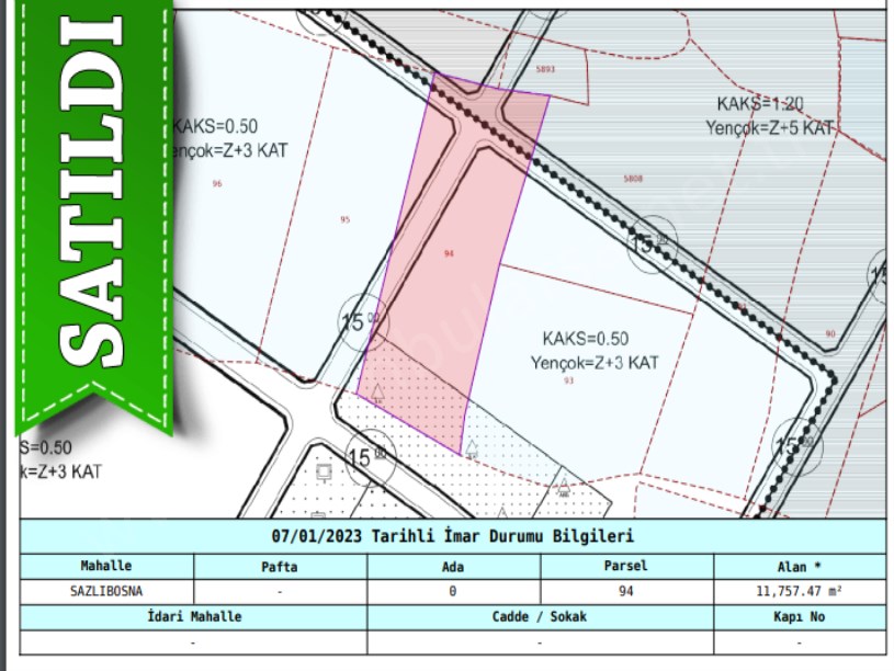 Arnavutköy Sazlıbosnada Satılık Arsa , 334 m2 Yolu Var Evlerin Yakını