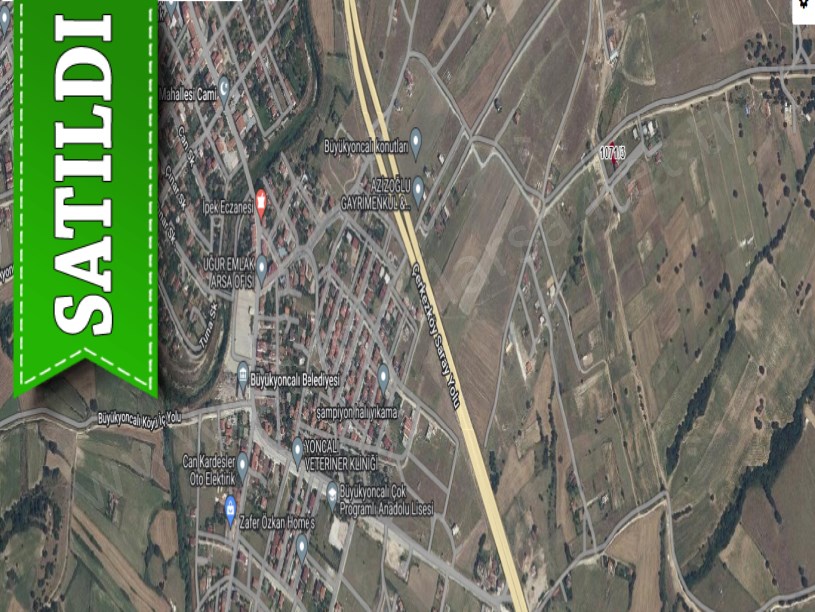 Tekirdağ Saray Büyükyoncalıda Satılık Arsa , 298 M2 Cadde Cephe İmarlı