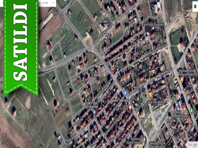 Tekirdağ Saray Büyükyoncalıda Satılık Arsa , 330 M2 Cadde Cephe 