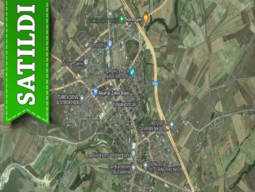 Tekirdağ Saray Büyükyoncalıda Satılık Arsa , 359 M2 Köşe Başı Cadde Cephe