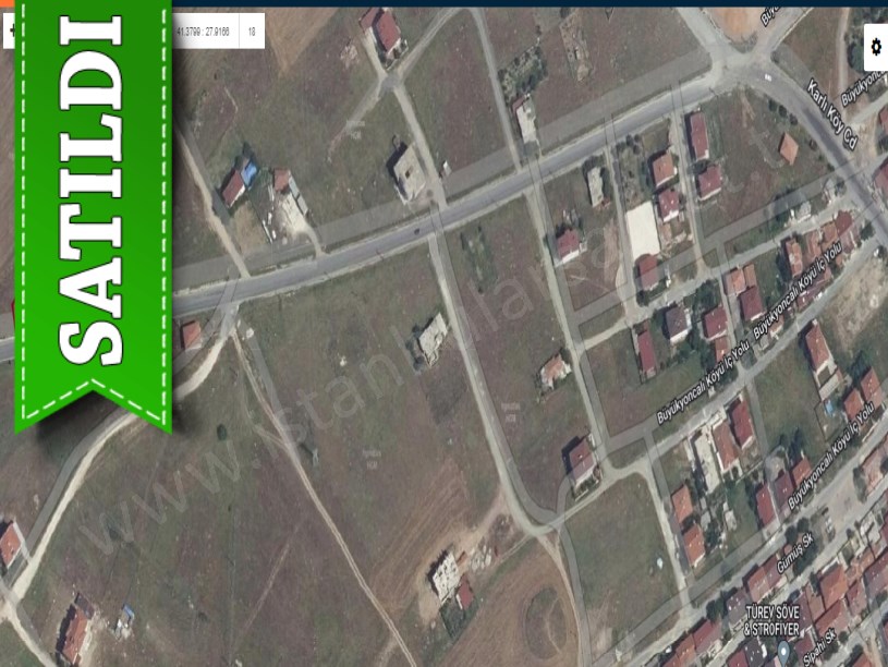 Tekirdağ Saray Büyükyoncalıda Satılık Arsa , 359 M2 Köşe Başı Cadde Cephe