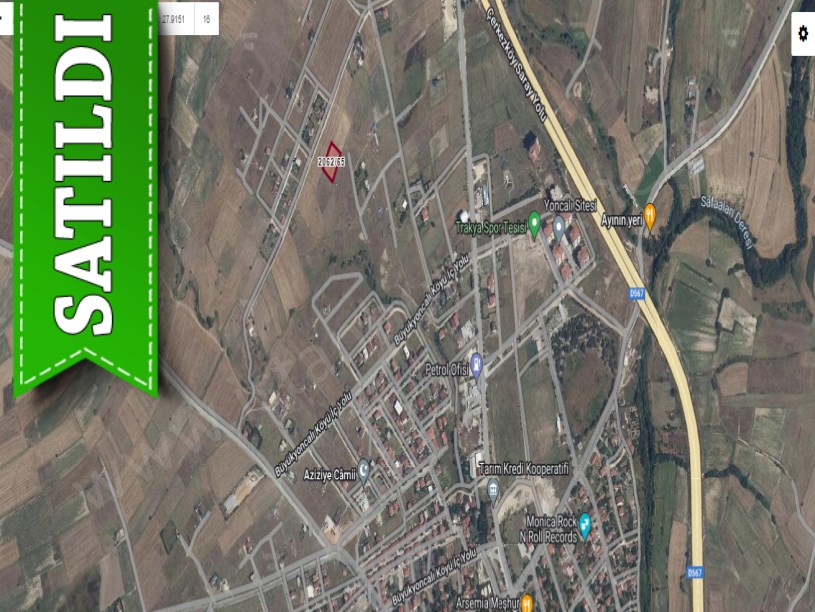 Tekirdağ Saray Büyükyoncalıda Satılık Tarla , 1,692 m2 İmariçi Müstakil