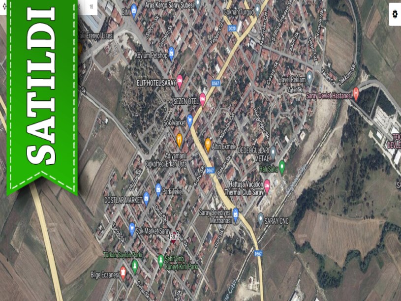 Tekirdağ Saray Ayaspaşada Satılık Arsa , 491 M2 4 Kat İmarlı Çevrili 
