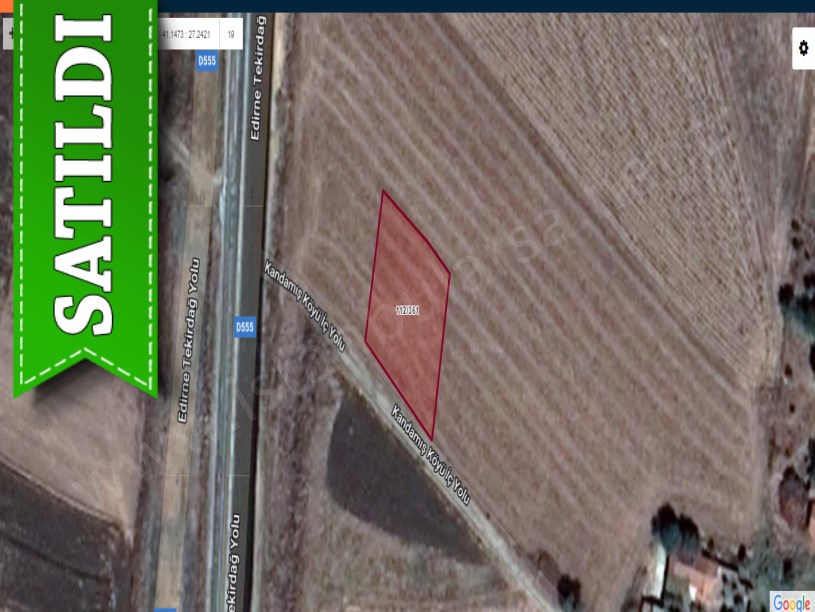 Tekirdağ Hayrabolu Kandamış Satılık Arsa , 1000 M2  Merkezde İmarlı Müstakil