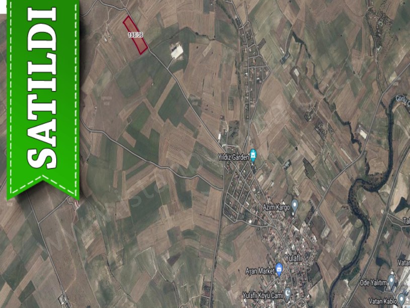Tekirdağ Ergene Yulaflı Satılık Tarla , 18,800 m2 Asfalt Yola Cephe Müstakil