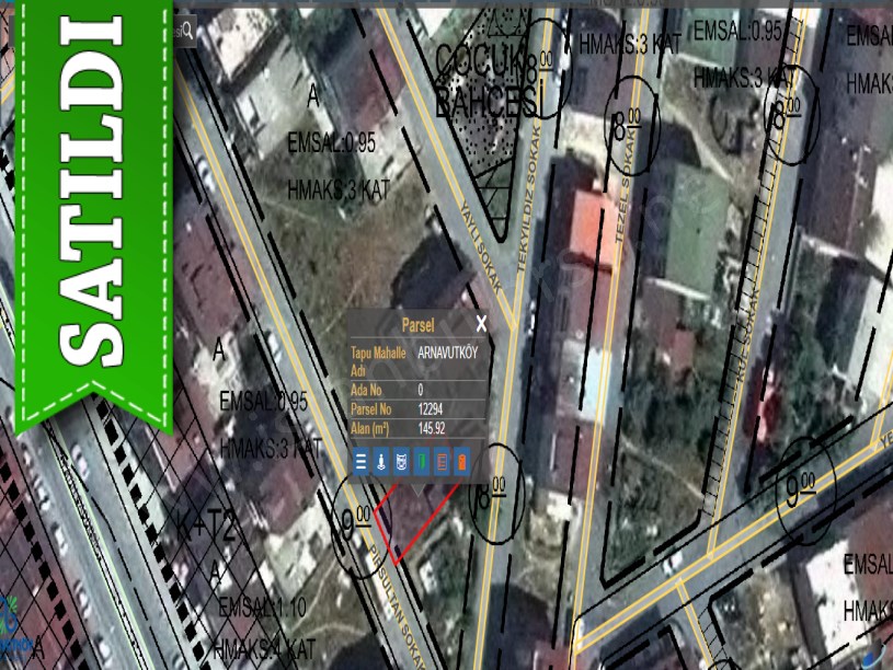  Arnavutköy NeneHatun Mah. Satılık Arsa , 146 M2 Caddeye Yakın İmarlı 