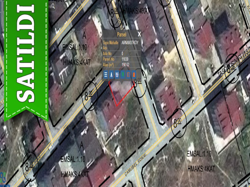 Arnavutköy Anadolu Mah, Satılık Arsa , 199 m2 Köşe Başı Müstakil 