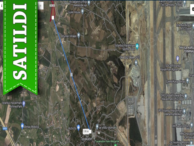 Arnavutköy Tayakadında Satılık Arsa , 500 M2 Merkezde Yolu Var 