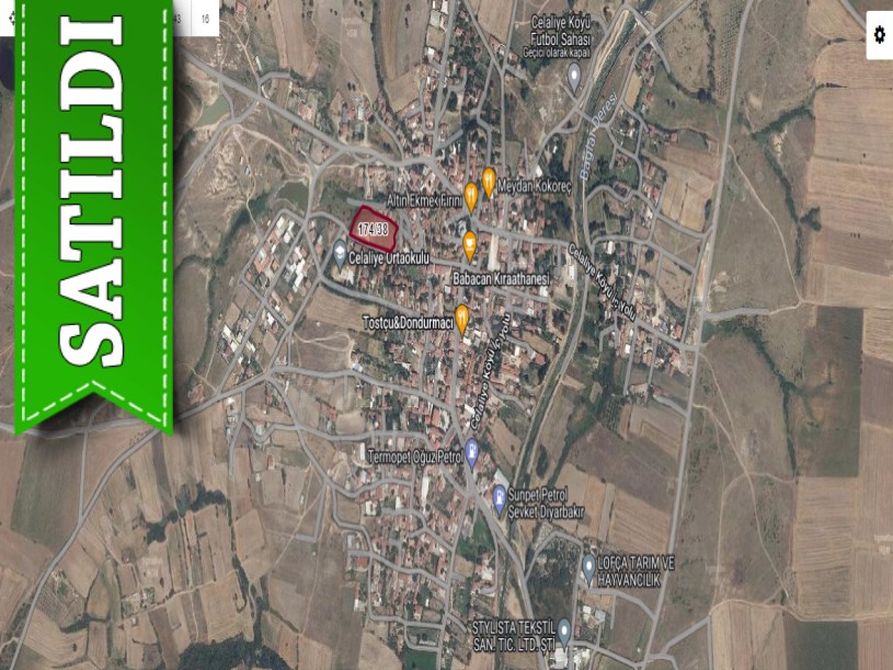 Kırklareli Lüleburgaz Celaliye Köyünde Satılık Arsa , 300 m2 Çaplı Merkezde Hisseli 