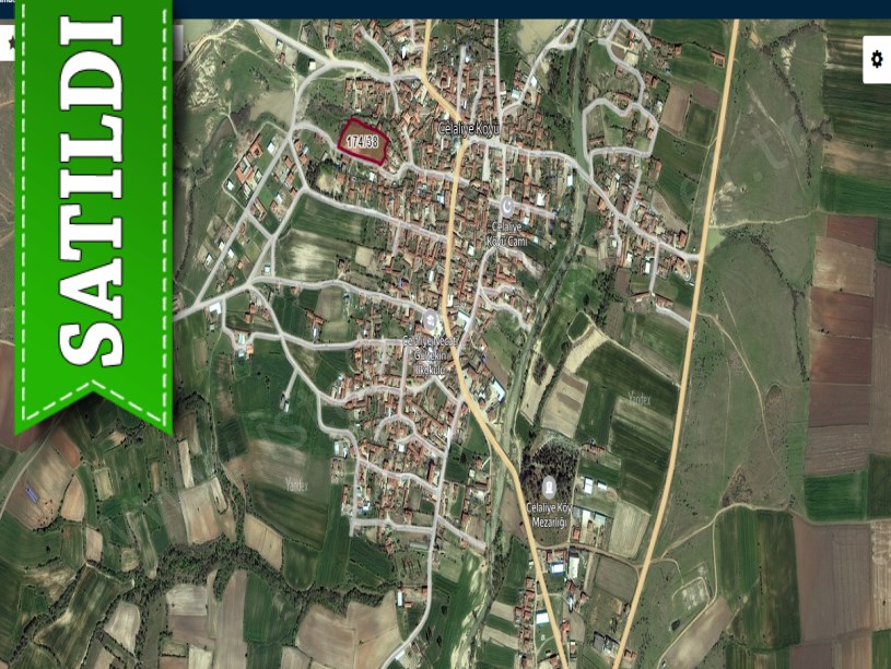 Kırklareli Lüleburgaz Celaliye Köyünde Satılık Arsa , 300 m2 Çaplı Merkezde Hisseli 