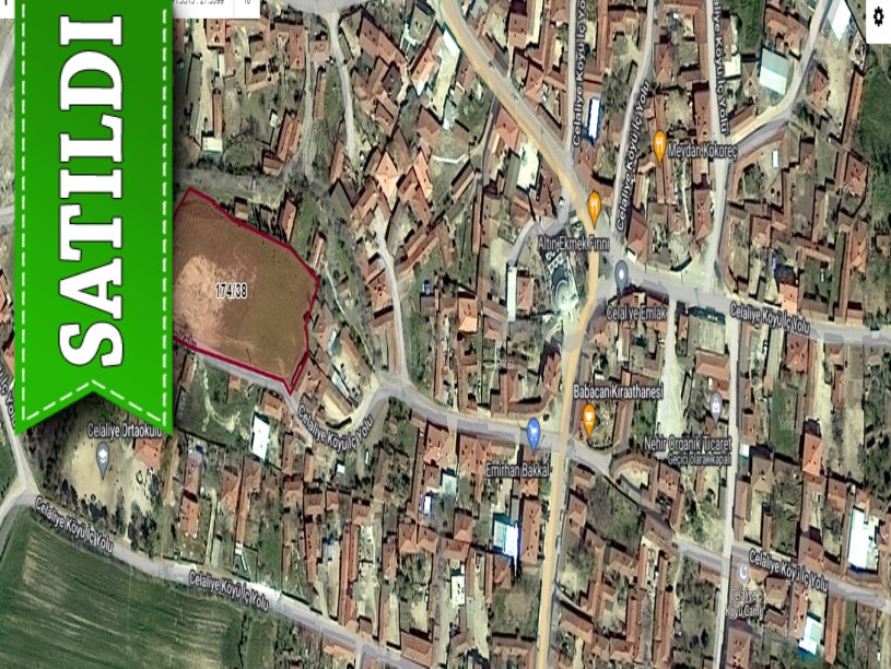 Kırklareli Lüleburgaz Celaliye Köyünde Satılık Arsa , 300 m2 Çaplı Merkezde Hisseli 