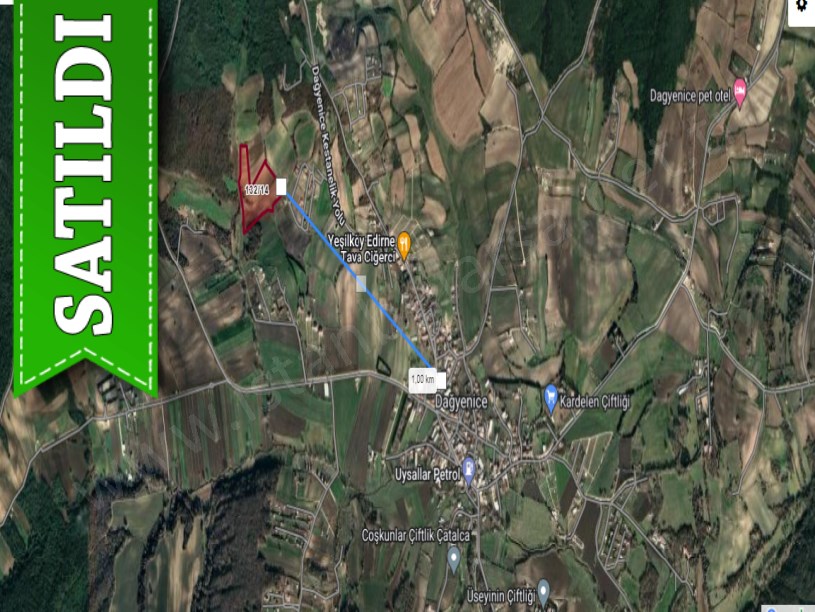 Çatalca Dağyenicede Satılık  Arsa , 2,212 M2 Caddeye Yakın Hisseli 